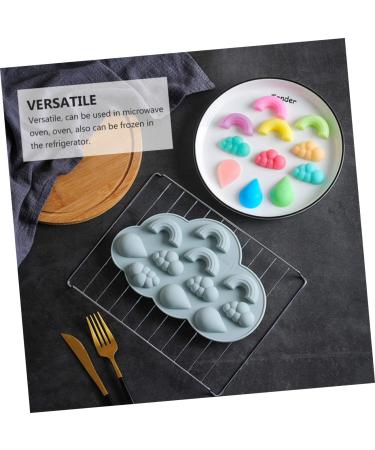 6 Pcs Silicone Mold Silicone Ice Mold Cake Mold Chocolate Mold Cookie Mold Baking Mold Biscuit Kitchen Supplies Silica Gel 22.6X14.5X1.5CMx3pcs Assorted Colorx3pcs - Buy Online on SooperMarket.com