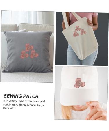 20pcs Clothing Accessories Tiara Flower Applique Flower Stitch Patches Three Petals The Flowers Assorted Color 4.3X4.3X0.1cm - Buy Online on SooperMarket.com