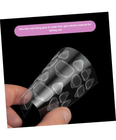 HAPINARY 20 Sheets Artificial Nails Medium Length Nail Glue Tabs Nail Adhesive Glue on Nails Medium Length Nail Sticky Tabs Nail Glue Stickers for Press on Nails Sticker Nails Nail Tabs - Buy Online on SooperMarket.com