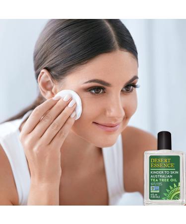 Desert Essence Kinder to Skin Australian Tea Tree Oil - Soothing Gentle Cleanser for Redness & Irritation - Vegan Gluten-Free & Cruelty-Free - 4oz - Buy Online on SooperMarket.com