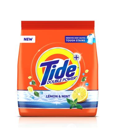 Tide Plus Detergent Washing Powder with Extra Power Lemon and Mint Pack - 500 g + SCOOPER
