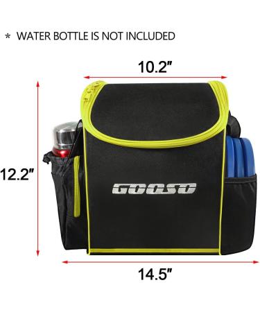 Disc Golf Set with Bag - 12-Piece Flying Discs for Beginners | Portable Backpack Holds 28+ Discs | Yellow - Buy Online on SooperMarket.com