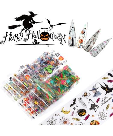 Kalolary 20 Rolls Nail Foil & Glue - Holographic Starry Sky Stars Transfer Stickers for DIY Nail Art Decoration - Buy Online on SooperMarket.com