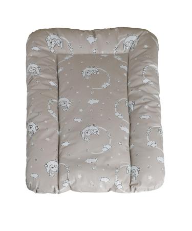 Baby'nness Waterproof wrapping - high quality wipeable easy to clean - expand your changing area with diaper documents - moon -star beige 50x70 cm 50x70 cm moon bowl