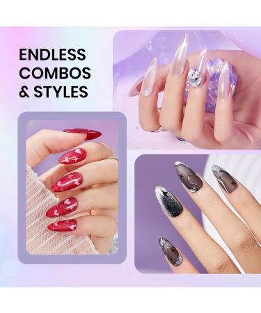 Beetles Cat Eye Gel Nail Polish 15ml Gel Polish Soak Off UV LED Nail Lamp 1 Color Silver Shimmer Velvet Gel Nail Polish Nail Art Manicure Salon DIY Gift for Girls-CL823-RE 15ml Silver Cat Eye Gel - Buy Online on SooperMarket.com