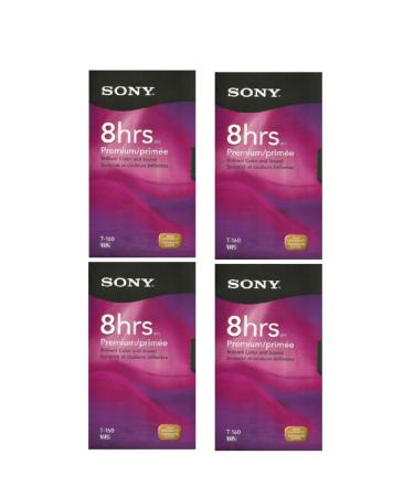 Sony 4T160VF 160-Minute VHS 4-Brick