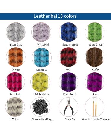 Iriisy Feather Hair Extensions & Tinsel Kit - 51 Pieces, 25 Colors - Sparkling Synthetic Hair Accesories for Christmas, Women, Cosplay - Buy Online on SooperMarket.com