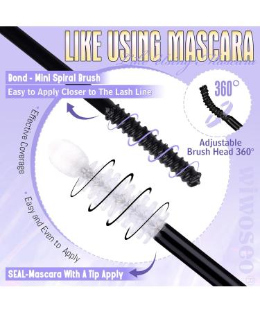 wiwoseo Lash Bond and Seal Lash Glue Lash Clusters Glue Bond and Seal Lash Glue for Eyelash Extensions Lash Bond and Seal Waterproof Strong Hold Eye Lash Glue Mascara for Cluster Lashes B-Bond&Seal-i - Buy Online on SooperMarket.com