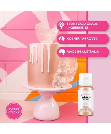 Sweet Sticks Metallic Edible Art Paint 15ml Rose Gold - Buy Online on SooperMarket.com