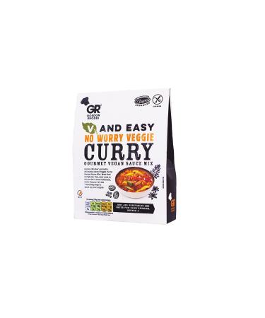 Gordon Rhodes' No Worry Vegan Curry Recipe Sauce Mix. an Aromatic delicately Spiced Vegan Veggie Curry Free from Meat and Gluten. Slow Cook for a More Authentic Fuller Flavour (1 x75gm) Vegan Veggie Curry Sauce Mix