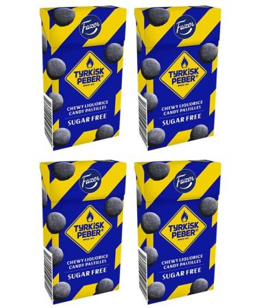 Fazer Tyrkisk Peber Sugar Free Pastilles 4 Box of 40g 5.6oz
