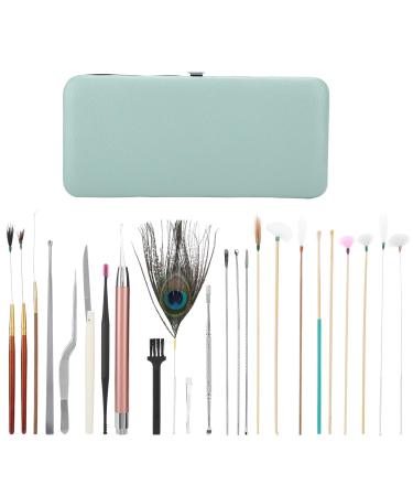 Ear Wax Removal Tool Spiral Ear Pick Sets Double Ended Ear Scoop Spoon Ear Care Supplies(Green)