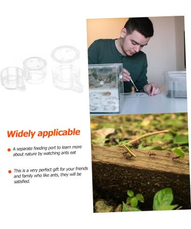 BELLIFFY 2pcs Ant Water Feeder Transparent Ant Water Feeding Bowl Ant Drinking Tool Mini Ant Feeder Acrylic - Buy Online on SooperMarket.com