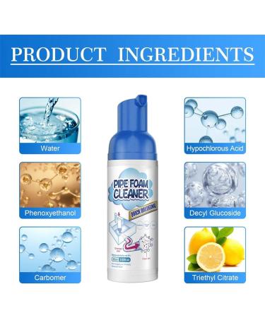 Get out Foaming Drain Cleaner Foam Drain Cleaner Yugou Drain Cleaner Foaming Sink Drain Cleaner for Bathroom Kitchen (1pcs) - Buy Online on SooperMarket.com