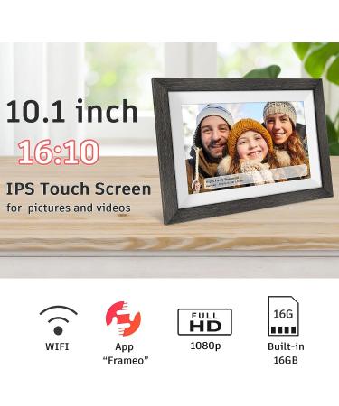 Frameo 10.1 Smart Digital Picture Frame 32GB Memory | WiFi | HD IPS Screen | Auto-Rotate | Easy Setup | iOS & Android App by MQQC - Buy Online on SooperMarket.com