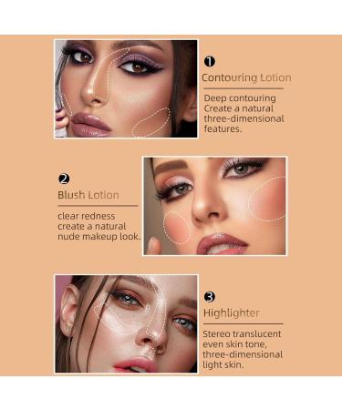 VigCebit 4# Liquid Blush & Creamy Highlight Pencil - Waterproof Buildable Color Contouring & Mixable Highlighter for a Flawless Glow - Buy Online on SooperMarket.com