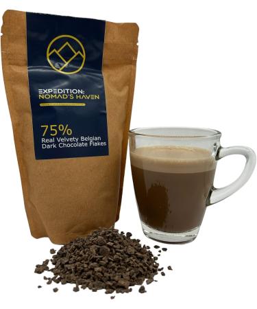 Luxury Hot Chocolate - Real 75% Belgian Chocolate Flakes - Buy Online on SooperMarket.com