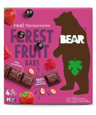 BEAR Forest Fruit Bars - Healthy Fruit Oat and Nut Snack - 27g (48 bars) - Buy Online on SooperMarket.com
