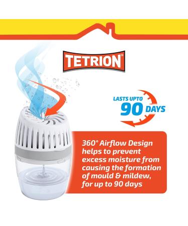 Tetrion Moisture Absorber - Prevent Condensation & Improve Air Quality | 360 Air Flow | Covers 20 m | Versatile Pack of 6 | 630g - Buy Online on SooperMarket.com