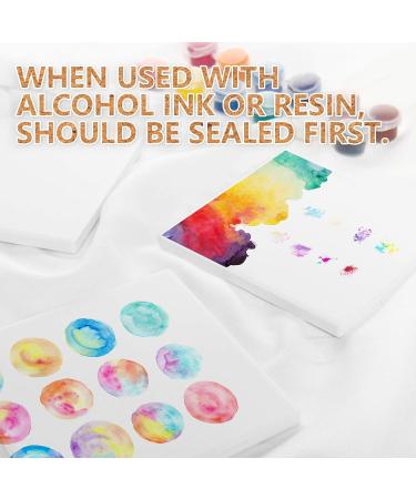 COYMOS Ceramic Tiles for Crafts Coasters - 12Pcs Blank Unglazed White Tiles - Alcohol Ink, Acrylic Pouring - 4x4 inch, 24pc Assortment with Cork Backing - Buy Online on SooperMarket.com