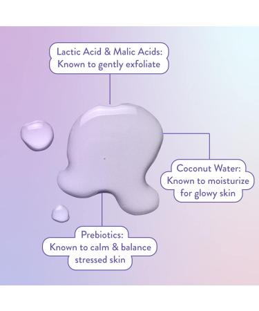 Bior Hydrate & Glow Toner Alcohol Free Facial Toner for Dry Sensitive Skin infused with Prebiotics 2% Lactic Acid and Coconut Water | Dermatologist Tested Cruelty Free and Fragrance Free (235mL) - Buy Online on SooperMarket.com