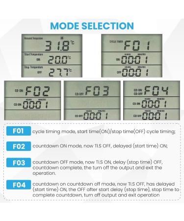 Doright Digital Temperature Controller LCD Screen Thermostat UK Plug - Ideal for Greenhouse, Farm, Terrarium, Reptile - 250V/13A - Buy Online on SooperMarket.com