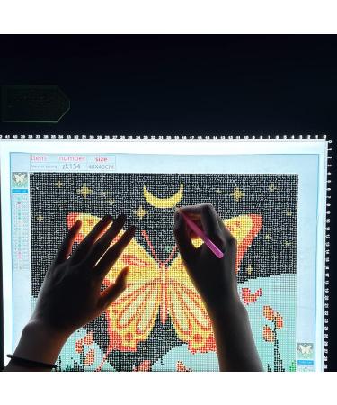 HKS A4 LED Light Pad Kit for Diamond Painting - Dimmable Brightness, Lock/Unlock Modes, Adjustable Angle Stand included - Buy Online on SooperMarket.com