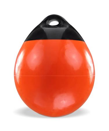 Salty Reef Marine Hardware - 12 All Purpose Marine Grade PVC Vinyl Round Buoy Fender Orange