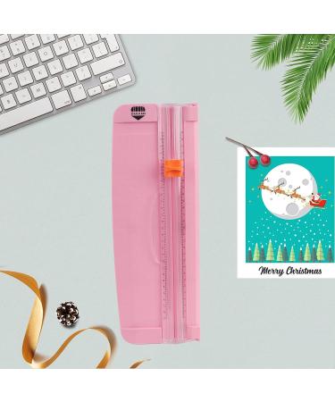 ZEQUAN Small Paper Trimmer  Portable Paper Cutter for Label  Origami  Card  Photo  Coupon  Scrapbook  Cardstock  Laminated Paper  and Craft Project Pink - Buy Online on SooperMarket.com