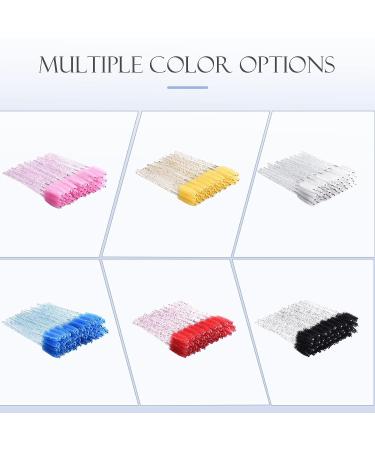 200 Colorful Disposable Mascara Wands for Eyelash Extensions and Brow Grooming - Lash Extension Supplies (Black) - Buy Online on SooperMarket.com