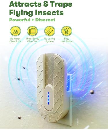 BugMD No Fly Zone UV Bug Zapper - Refillable Mosquito & Flying Insect Trap - Buy Online on SooperMarket.com