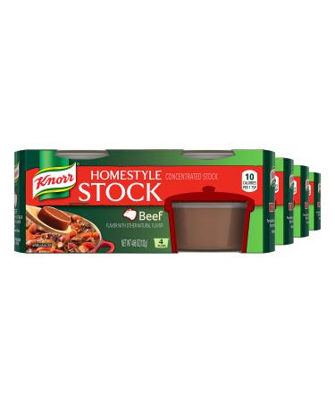 Knorr Homestyle Stock For a Flavorful Beef Stock Beef Low-Fat and MSG-Free, 4 Count (Pack of 4)