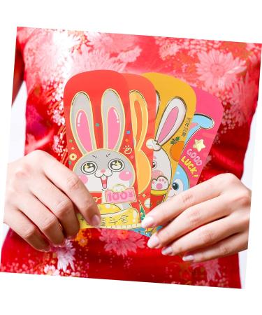Didiseaon 90 Pcs 2023 Year of The Rabbit Red Packets Lucky Hong Bao Chinese New Year Red Pocket Red Envelopes Chinese New Year Red Envelope New Year Money Envelope Paper Wedding Coin As Shown 1x3pcs 17X9CMx3pcs - Buy Online on SooperMarket.com