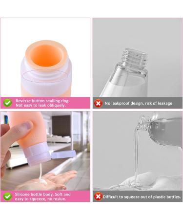 Vexillic 16-Piece Silicone Travel Bottles Set - 90ml BPA-Free Shampoo & Gel Containers - Perfect for Travel - Buy Online on SooperMarket.com