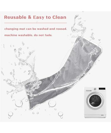 Portable Changing Mat | Foldable Travel Urinal Pad | Waterproof Nappy Change Mat - 60cm x 35cm - Pink - Buy Online on SooperMarket.com