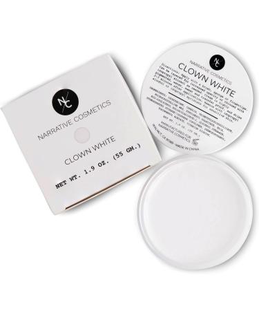 Narrative Cosmetics Quick Drying Clown White Cream Makeup for Face Painting SFX Halloween Film and Theater - 1.9oz (55gm) - Buy Online on SooperMarket.com