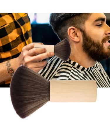 Demeras Barber Neck Duster Tool 15x6x4 Barber Cleaning Wood Handle Hair Sweep Brush Hairdressing Neck Face Duster Tool - Buy Online on SooperMarket.com