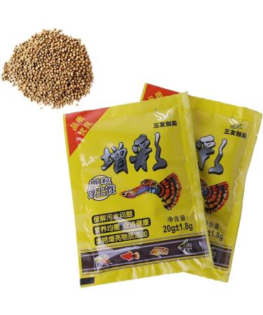 Tizuqe Small Fish Food Aquarium Feed Astaxanthin Carotene Contains for Household Nutrition Dishes Blue - Buy Online on SooperMarket.com