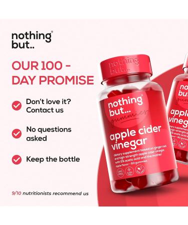 Apple Cider Vinegar Gummies with The Mother - Gut Health Support for Digestion & Weight Management | 60 Keto-Friendly Vegan ACV Gummies - Buy Online on SooperMarket.com