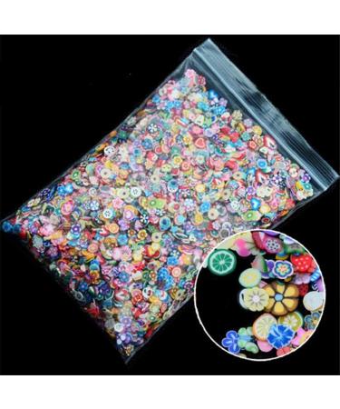 Fruit Fimo Slices 1000pcs Colorful 5mm 3D Polymer Clay Nail Art Decoration for Slime DIY Crafts