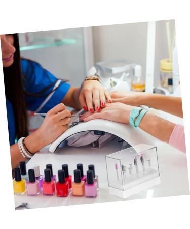 Mipcase 2 Pcs Nail Drill Bit Container Drill Bit Stand for Nails Nail Drill Bit Holder Drill Bits Cleaning Brush Case Drill Bits Display Case Nail Bits Manicure Tools Portable Plastic - Buy Online on SooperMarket.com