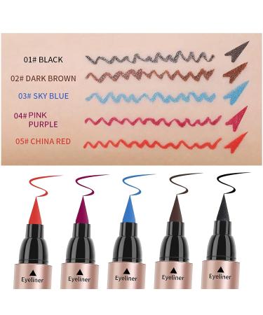 DekRion Winged Eyeliner Stamp - Waterproof Long-Lasting Liquid Eyeliner in Black | 1PC - Buy Online on SooperMarket.com