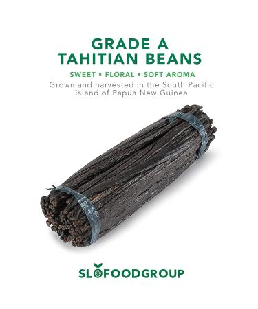 Slofoodgroup Gourmet Tahitian Vanilla Beans - Premium Grade A Pods from Papua New Guinea - 5 Count for Cooking, Baking, Ice Cream - Buy Online on SooperMarket.com