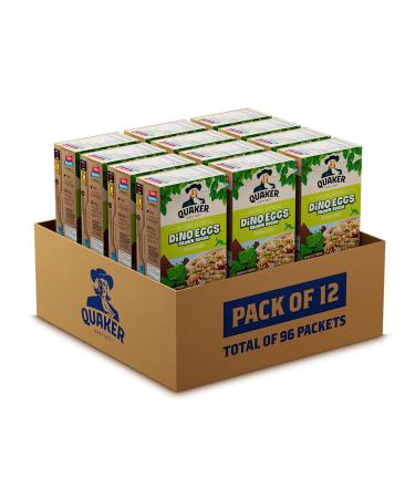 Quaker Dino Eggs Instant Oatmeal Multi-Pack 8 Packets 304g (Pack of 12)