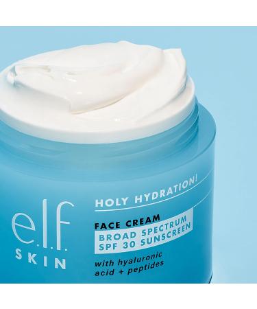 e.l.f. Holy Hydration! Face Cream SPF 30 - 1.8 Oz - Moisturizes & Softens Skin - Buy Online on SooperMarket.com