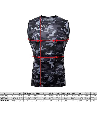 Milin Naco Men's Sleeveless Compression Shirts 3 Pack - UPF 50+ Rash Guard, Dry Fit, 5X-Large - Buy Online on SooperMarket.com