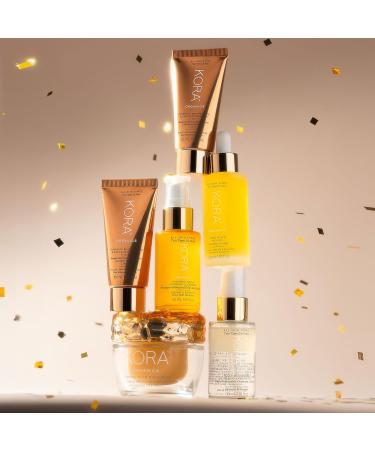 KORA Organics Nourish & Glow Trio Gift Set | Noni Glow Oil Turmeric Mask & Milky Mushroom Cleanser International Shipping Available - Buy Online on SooperMarket.com