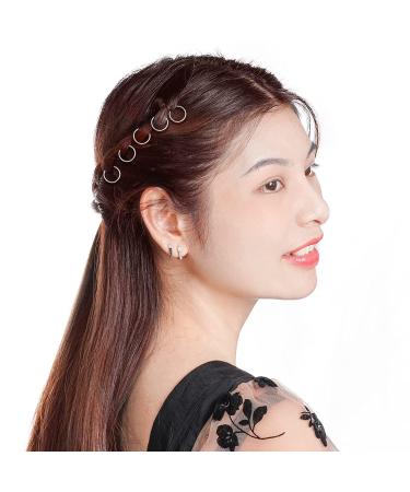 180 Pieces Nydotd Hair Rings for Women - Silver Hair Hoops for Braid Rings & Dreadlocks - DIY Fashion Accessories - Buy Online on SooperMarket.com