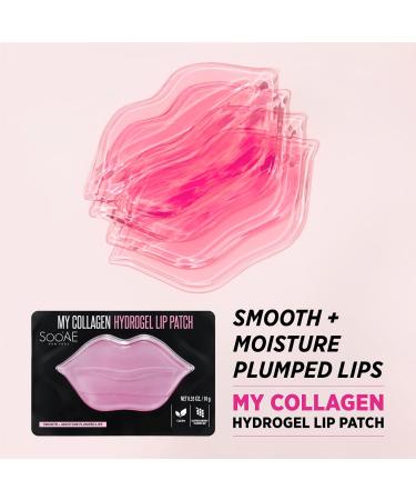 SooAE My Collagen Hydrogel Lip Patch - 12 Count Moisturizing Anti-Aging Lip Mask for Youthful Lips - Buy Online on SooperMarket.com