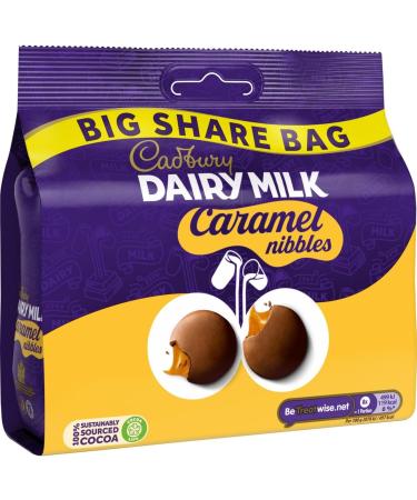 Cadbury Dairy Milk Caramel Nibbles Chocolate Bag 186 g (Bulk Box of 10) - Buy Online on SooperMarket.com